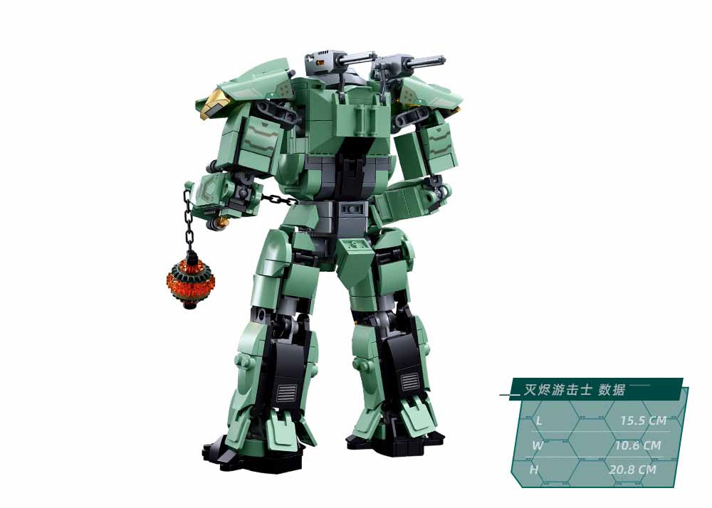 B1153 P.R. MECHA GREEN 542 PCS C16