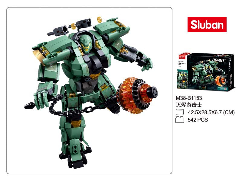 B1153 P.R. MECHA GREEN 542 PCS C16