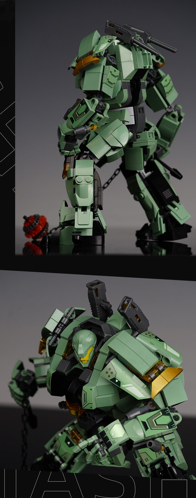 B1153 P.R. MECHA GREEN 542 PCS C16