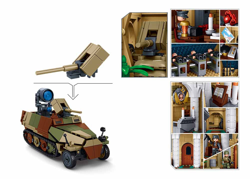 B1532 MB BATTLE OF SAINTE MERE EGLISE 2287PCS