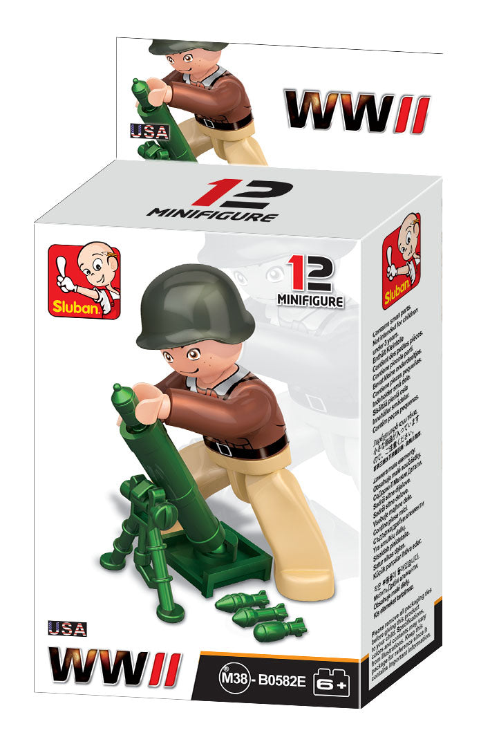WW2 MINI FIGURES SOLD AS A DISPLAY OF 12 C18