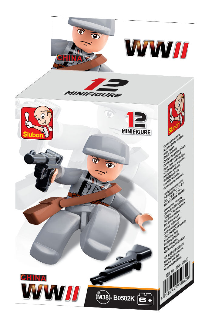 WW2 MINI FIGURES SOLD AS A DISPLAY OF 12 C18