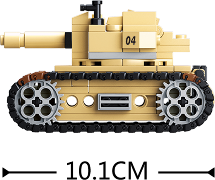 B0587B ARMY TANK 158 PCS C72