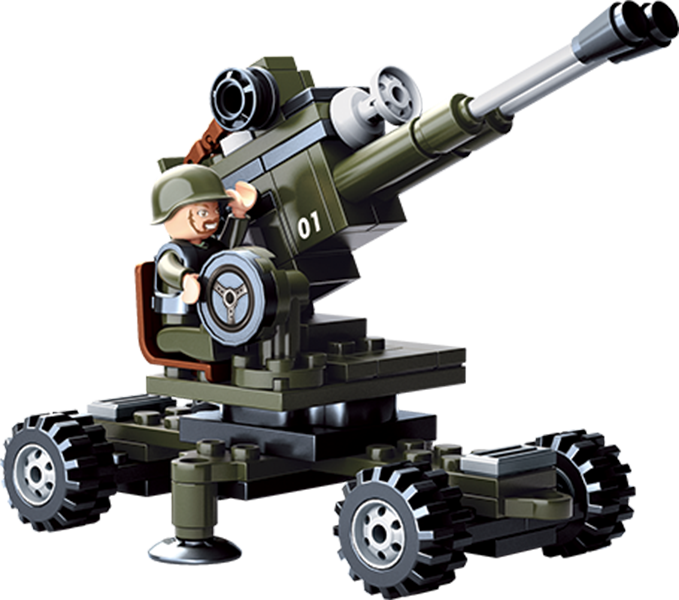 B0587E ARMY ARTILLERY 95 PCS C72
