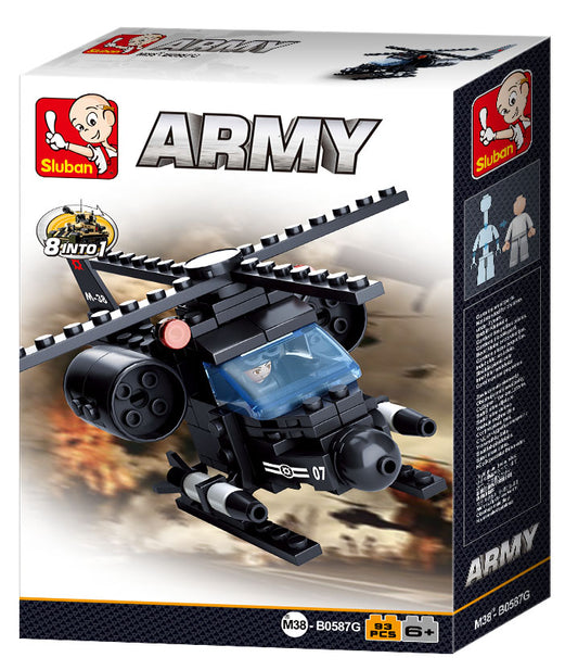B0587G ARMY HELICOPTER 93 PCS C72