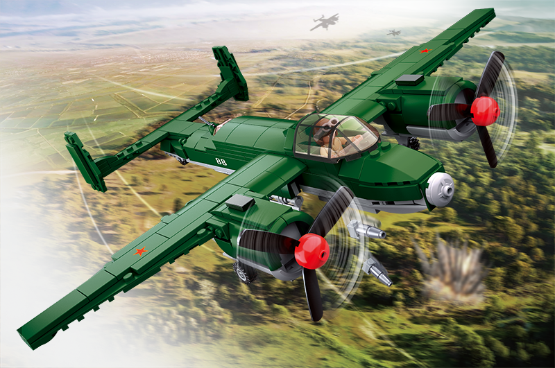 B0688 WW2 TUPOLEV TU-2 BOMBER 311 PCS C16