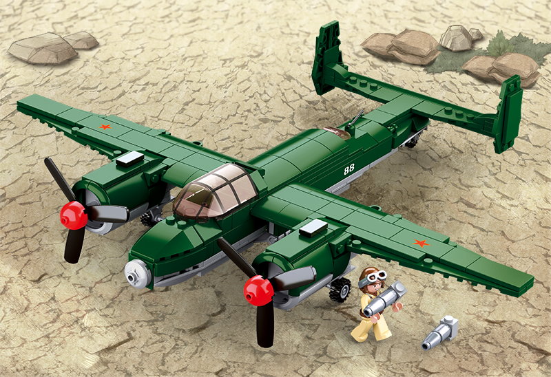 B0688 WW2 TUPOLEV TU-2 BOMBER 311 PCS C16