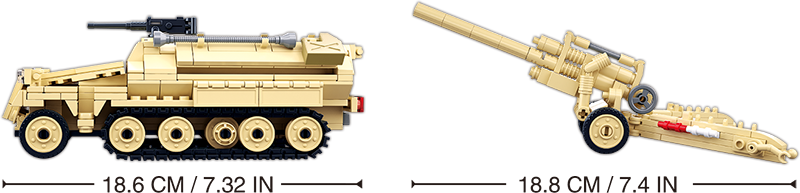 B0695 WW2 HALF TRACK SD.KFZ.25 K18 C16
