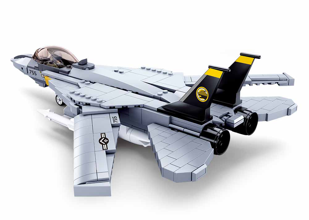 B0755 MODEL BRICKS F14 FIGHTER 404 PCS AGES 8+ C12
