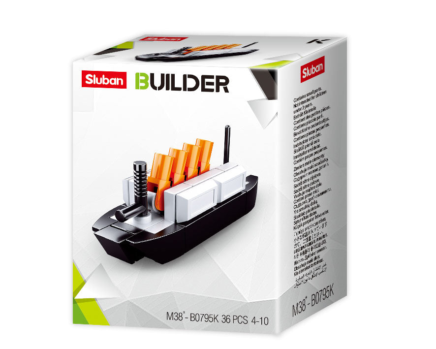 titanic builder for kids made up of building bricks and blocks from sluban australia.