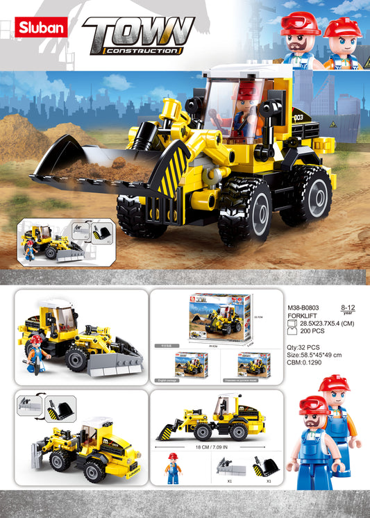 B0803 TOWN DOZER/PLOUGH 200 PCS C32