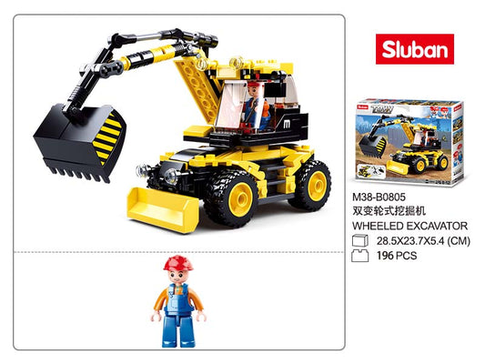 B0805 TOWN EXCAVATOR/LIFTER 196 PCS C32
