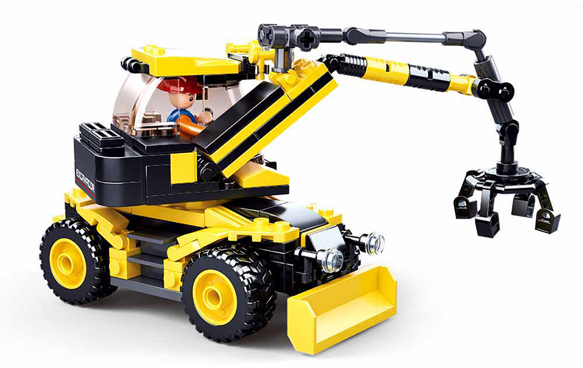 B0805 TOWN EXCAVATOR/LIFTER 196 PCS C32