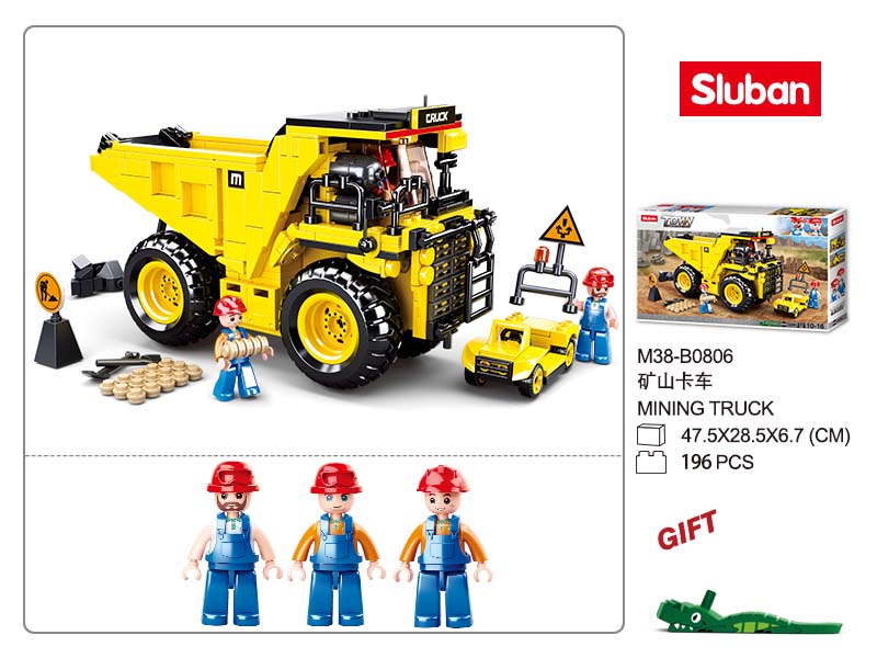 B0806 TOWN MINING DUMP TRUCK 416 PCS C12