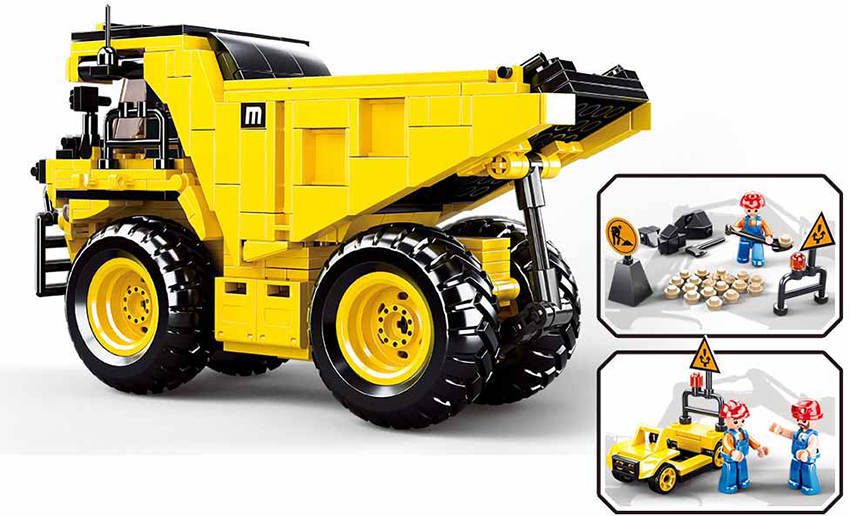 B0806 TOWN MINING DUMP TRUCK 416 PCS C12