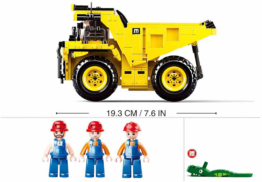 B0806 TOWN MINING DUMP TRUCK 416 PCS C12