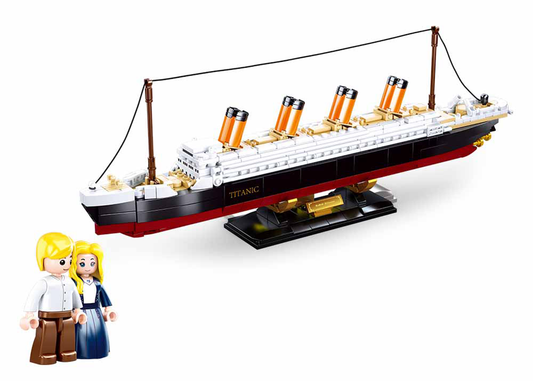 Titanic model ship 1:700 scale building set, Sluban B0835 historical block kit