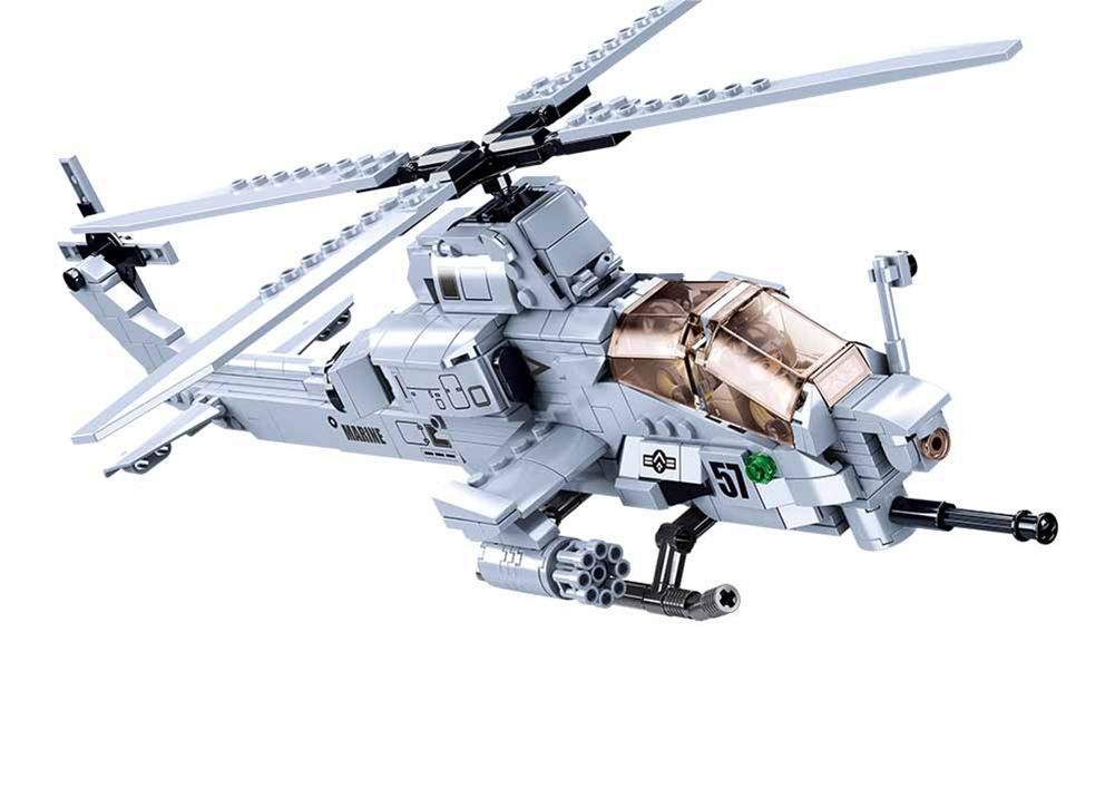 B0838 MB AH-1Z ATTACK HELICOPTER 482 PCS 10+ C12