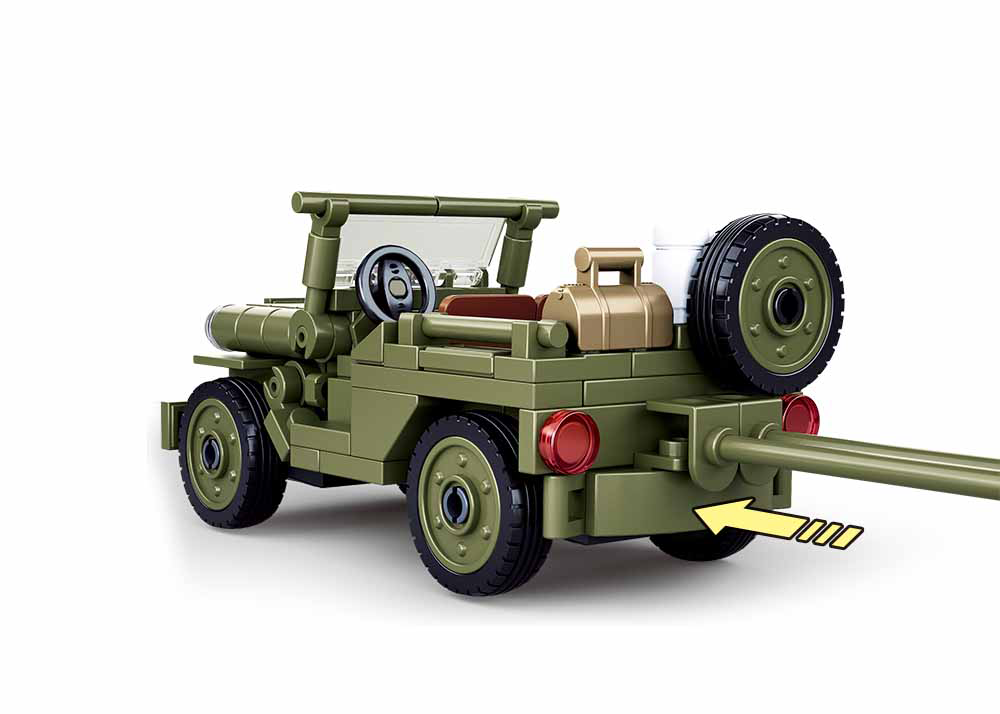 B0853 WW2 WILLYS JEEP C143 PCS C60