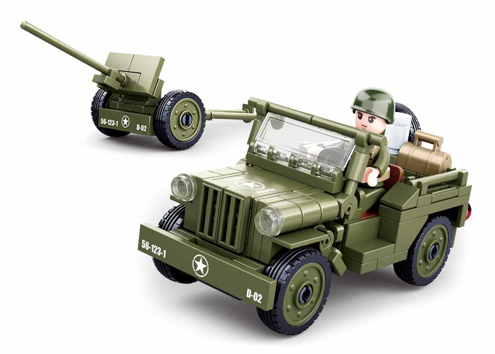 B0853 WW2 WILLYS JEEP C143 PCS C60