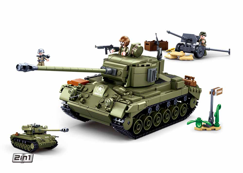 B0860 WW2 M26E1 PERSHING MEDIUM TANK 742 PCS C12
