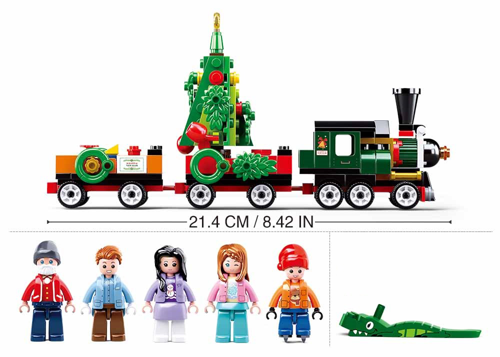 B0887 TOWN HAPPY NEW YEAR VILLAGE 565 PCS C12