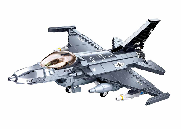 B0891 MODEL BRICKS F-16C FALCON FIGHTER 521 PCS AGES 10+ C12