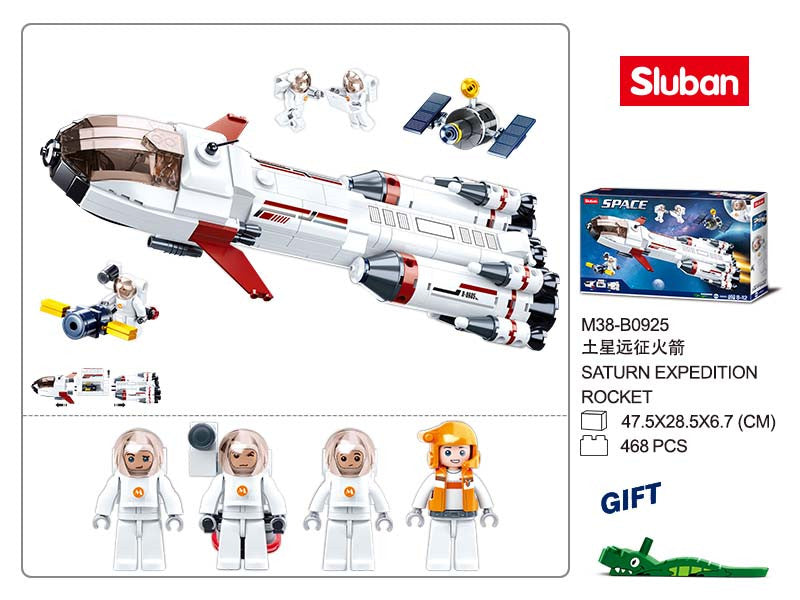 B0925 SPACE SATURN EXPEDITION ROCKET 468 PCS C12