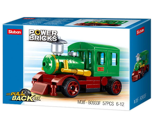 M38-B0933F pull back train for kids building bricks from sluban australia
