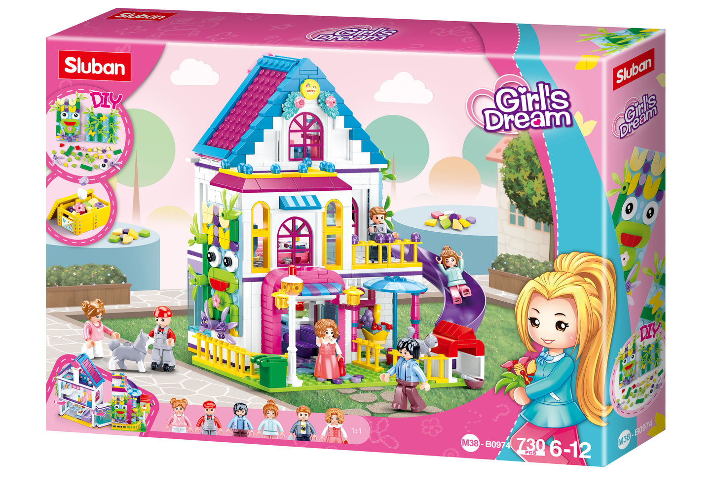 M38-B0974 Sluban Fantasy Villa building bricks and blocks by sluban australia