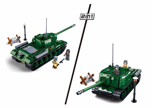 B0979 ARMY BATTLE OF BUDAPEST - IS2  HEAVY TANK 845 PCS C12