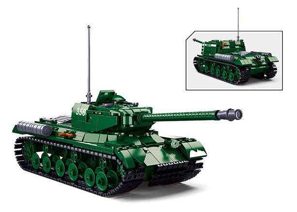 B0979 ARMY BATTLE OF BUDAPEST - IS2  HEAVY TANK 845 PCS C12