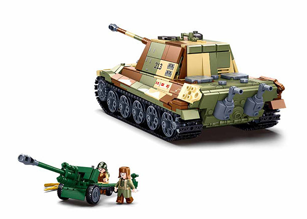 B0980 ARMY BATTLE OF BUDAPEST - THE KING TIGER HEAVY TANK 930 PCS AGES 6+ C8