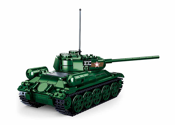 B0982 MB T34-85 TANK 497 PCS AGES 8+ C16