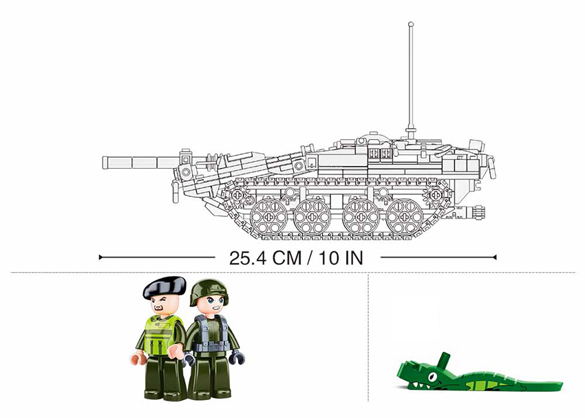 B1010 MB TANK STRV103 692 PCS AGES 8+ C12