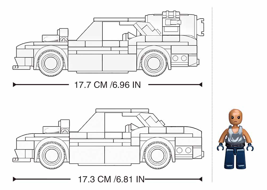 B1085 MB MODIFIED CAR (2 IN 1) 328 PCS C16