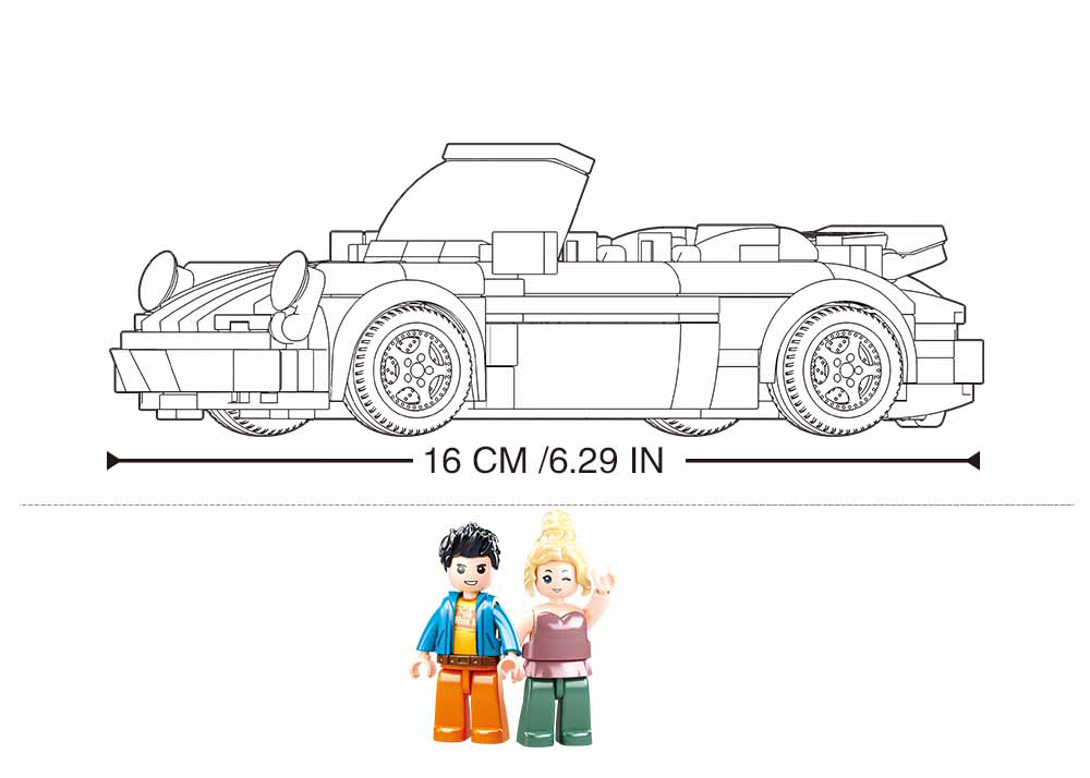 B1097 MB SPORT CAR CONVERTIBLE 290 PCS C16
