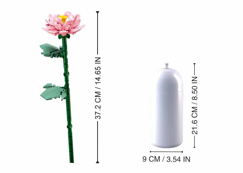 B1101-05 PEONIES 22 4PCS