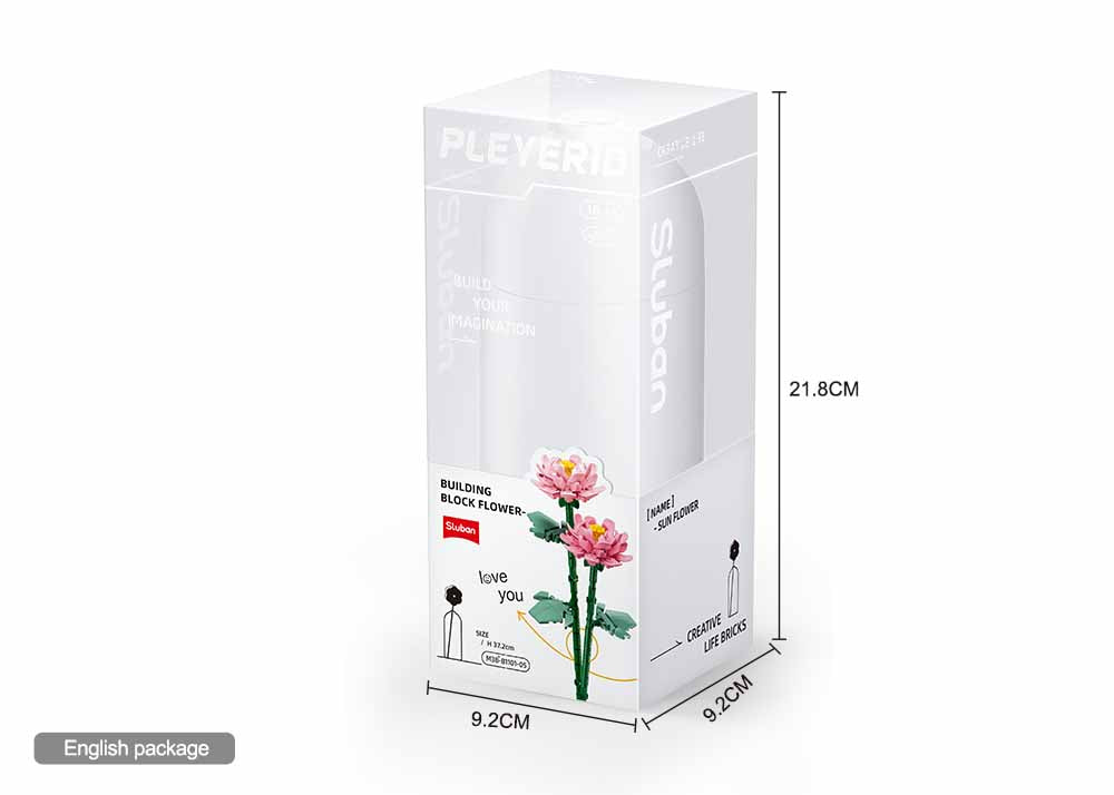 B1101-05 PEONIES 22 4PCS