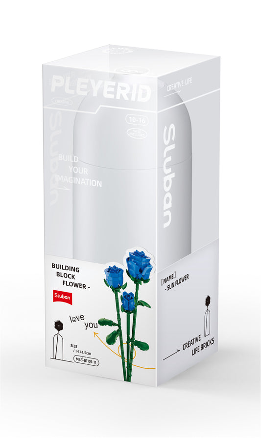 B1101-11 BLUE ROSE 238 PCS