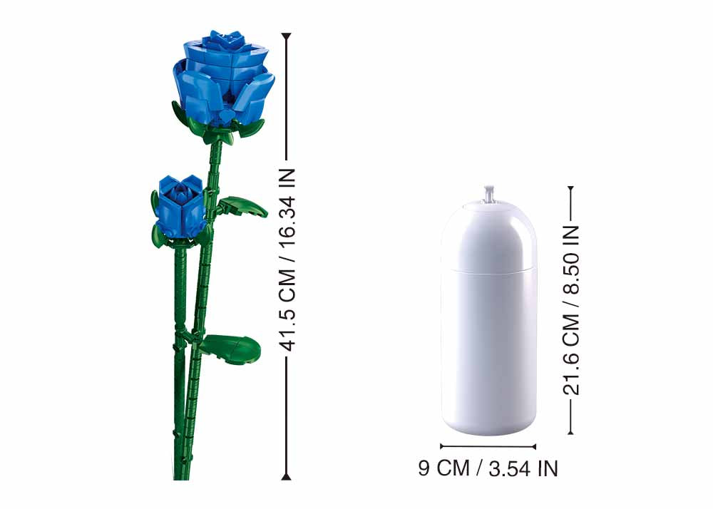 B1101-11 BLUE ROSE 238 PCS