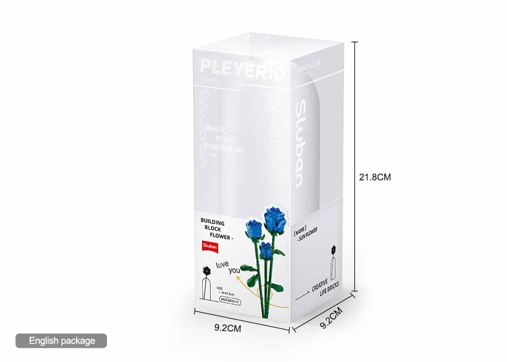 B1101-11 BLUE ROSE 238 PCS