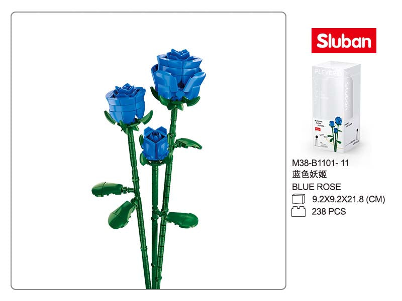 B1101-11 BLUE ROSE 238 PCS