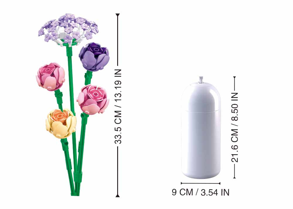 B1101-17 PEONY 198 PCS