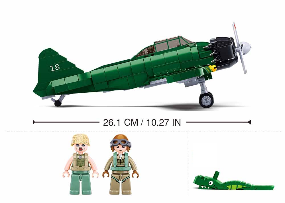 B1108 WW2 A6M ZERO 560 PCS AGES 8+ C12