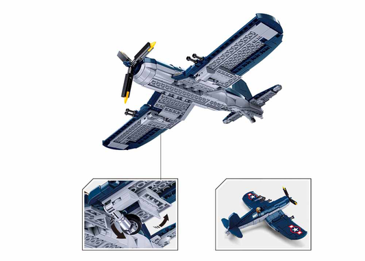 B1109 WW2 F4U FIGHTER 550 PCS AGES 8+ C12