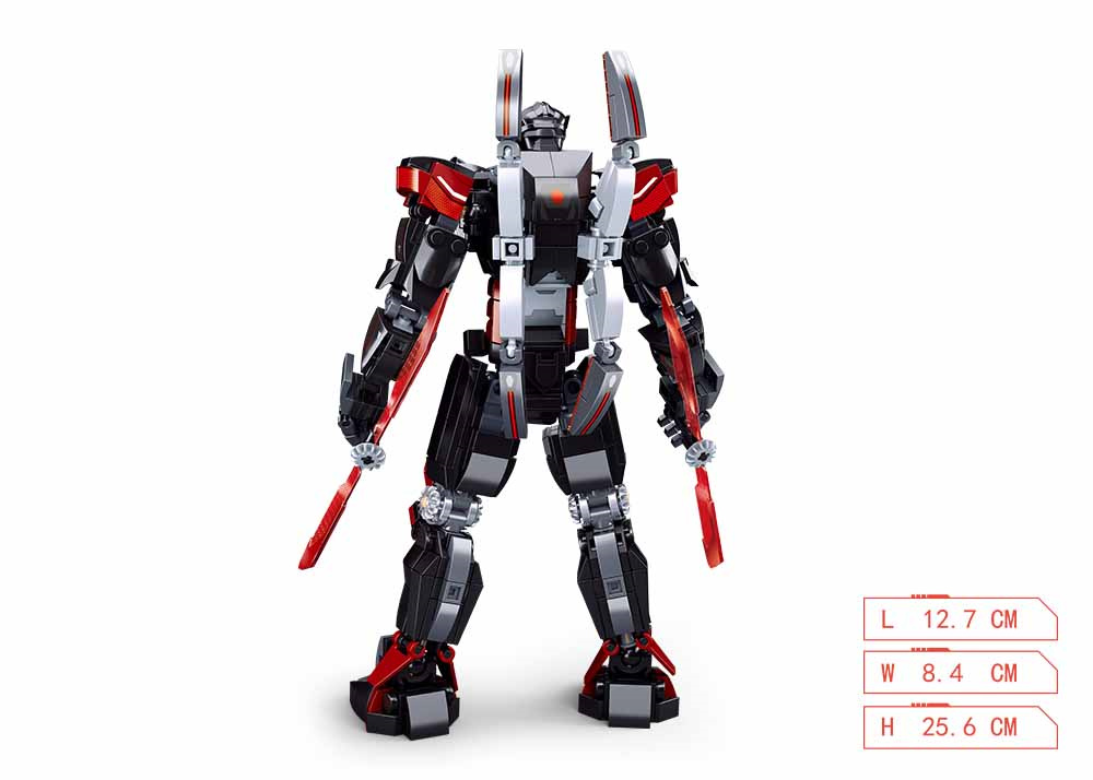 B1120 P.R. MECHA DOUBLE SWORDS 585 PCS C16