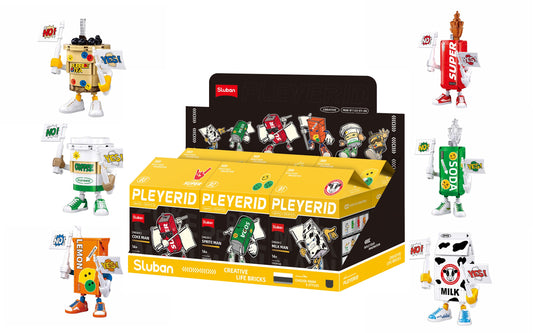 B1123A PLEYERID BEVERAGE MAN building bricks and blocks from sluban australia.
