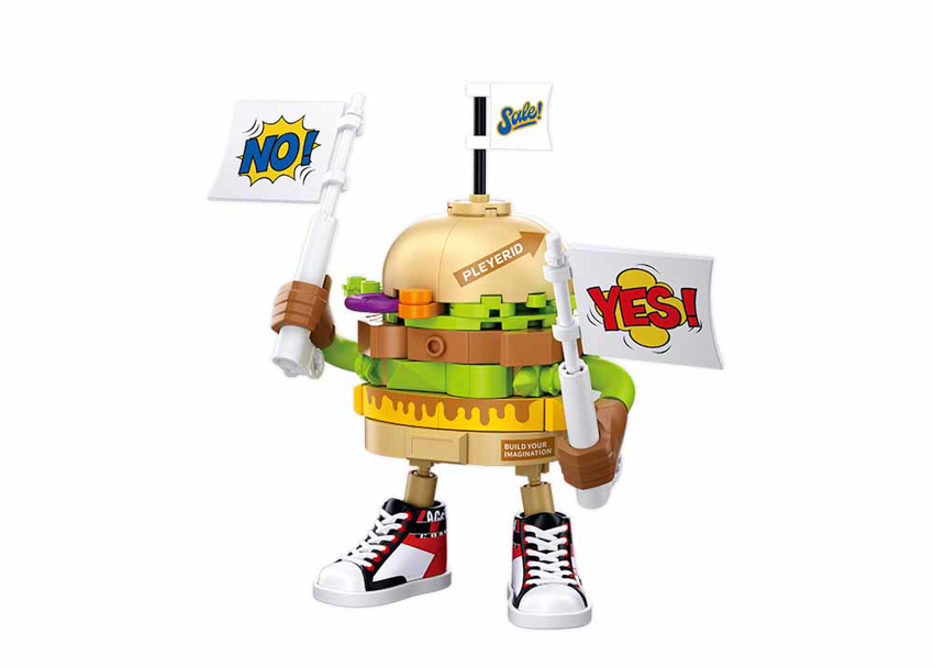 B1123B PLEYERID FOOD MAN SOLD AS A DISPLAY OF 6 C9