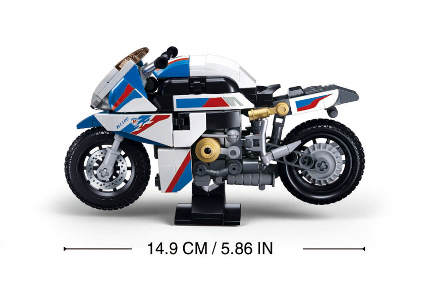 B1129 MB MOTOR BIKE S1000MS SCALE 1:2 242 PCS C36